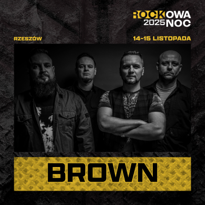 grafika promująca zespół Brown